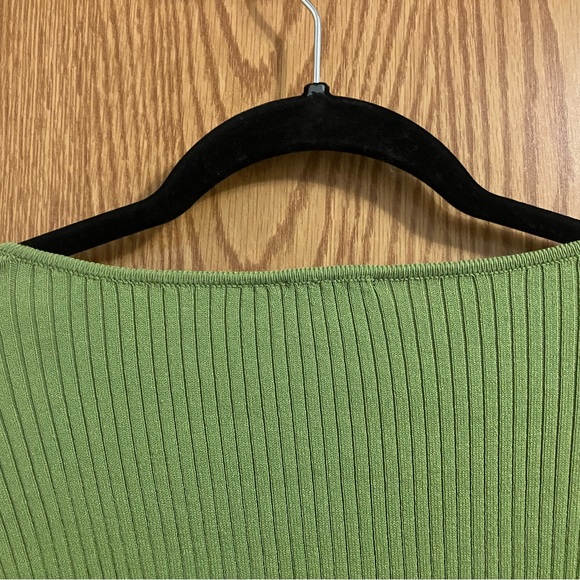 INC International Concepts Green Chain Detail Sweater Long Sleeve Size Large - Picture 6 of 7